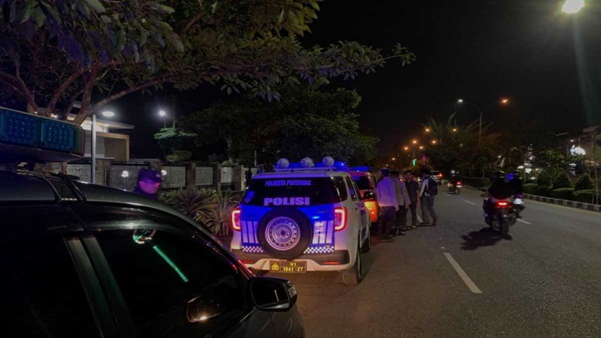 Polresta Pontianak Gelar Patroli Skala Besar Cegah Balap Liar Malam Akhir Pekan