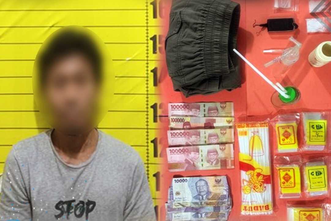Sembunyikan 9,80 Gram Sabu di Rumah Walet, Pria Paruh Baya di Tayan Hilir Diciduk Polisi