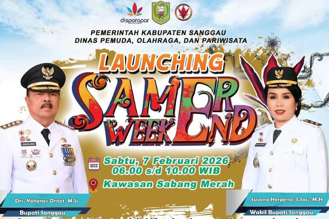 Samer Weekend Siap Digelar, Pemkab Sanggau Jadikan Taman Sabang Merah Pusat Olahraga dan UMKM