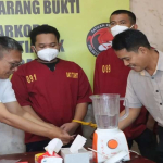 Polresta Pontianak Musnahkan Barang Bukti Sabu dan Ekstasi Hasil Pengungkapan Kasus Narkoba