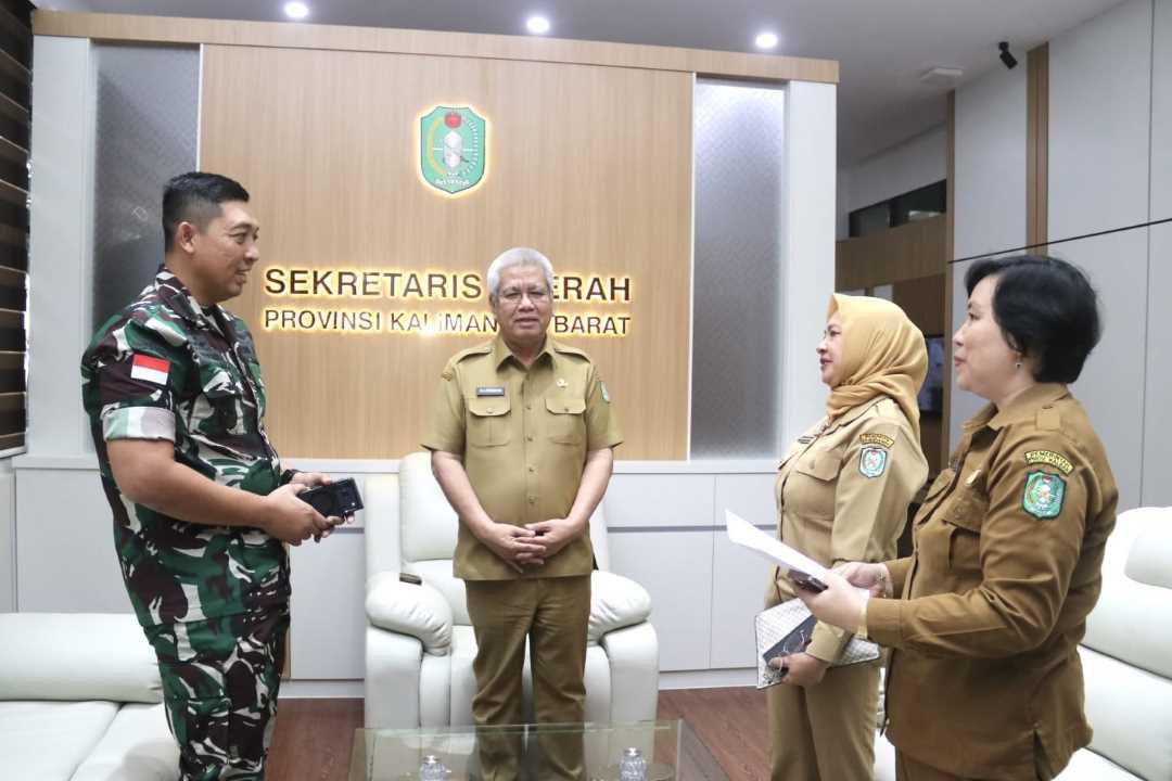 Percepat Makan Bergizi Gratis di Kalbar, Sekda Harisson dan Kapendam XII/Tpr Bahas Pembangunan Dapur SPPG